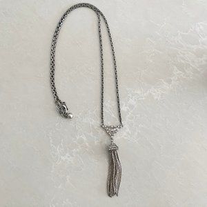 Lulu Frost Crystal Tassel Necklace